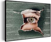 Akoestisch Schilderij I am Watching You Rechthoek Horizontaal Pro L (100 x 72 CM) - Akoestisch paneel - Akoestische Panelen - Akoestische wanddecoratie - Akoestisch wandpaneel