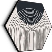 Tableau Acoustique The Inner Peace 01 Hexagon Basic M (60 X 52 CM) - Panneau acoustique - Panneaux acoustiques - Décoration murale acoustique - Panneau mural acoustique Cotton M (60 X 52 CM)