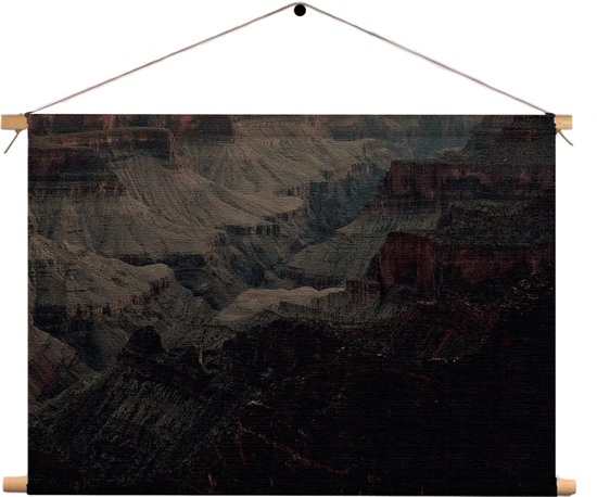 Textielposter De Grand Canyon Rechthoek Horizontaal M (30 X 40 CM) - Wandkleed - Wanddoek - Wanddecoratie