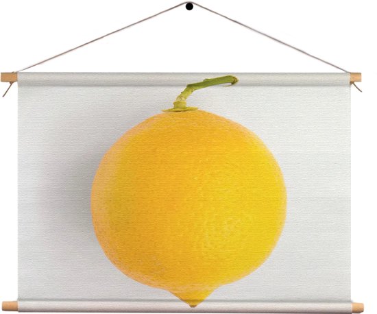 Textielposter Lemon Citroen Rechthoek Horizontaal L (43 X 60 CM) - Wandkleed - Wanddoek - Wanddecoratie