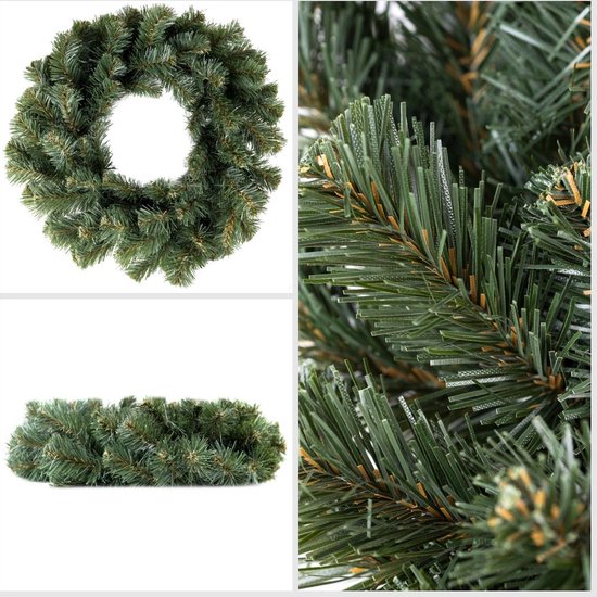 Creative Home Kerstkrans Kunstmatige Adventskrans Beige Crème | Ronde Kerstkrans ∅35cm