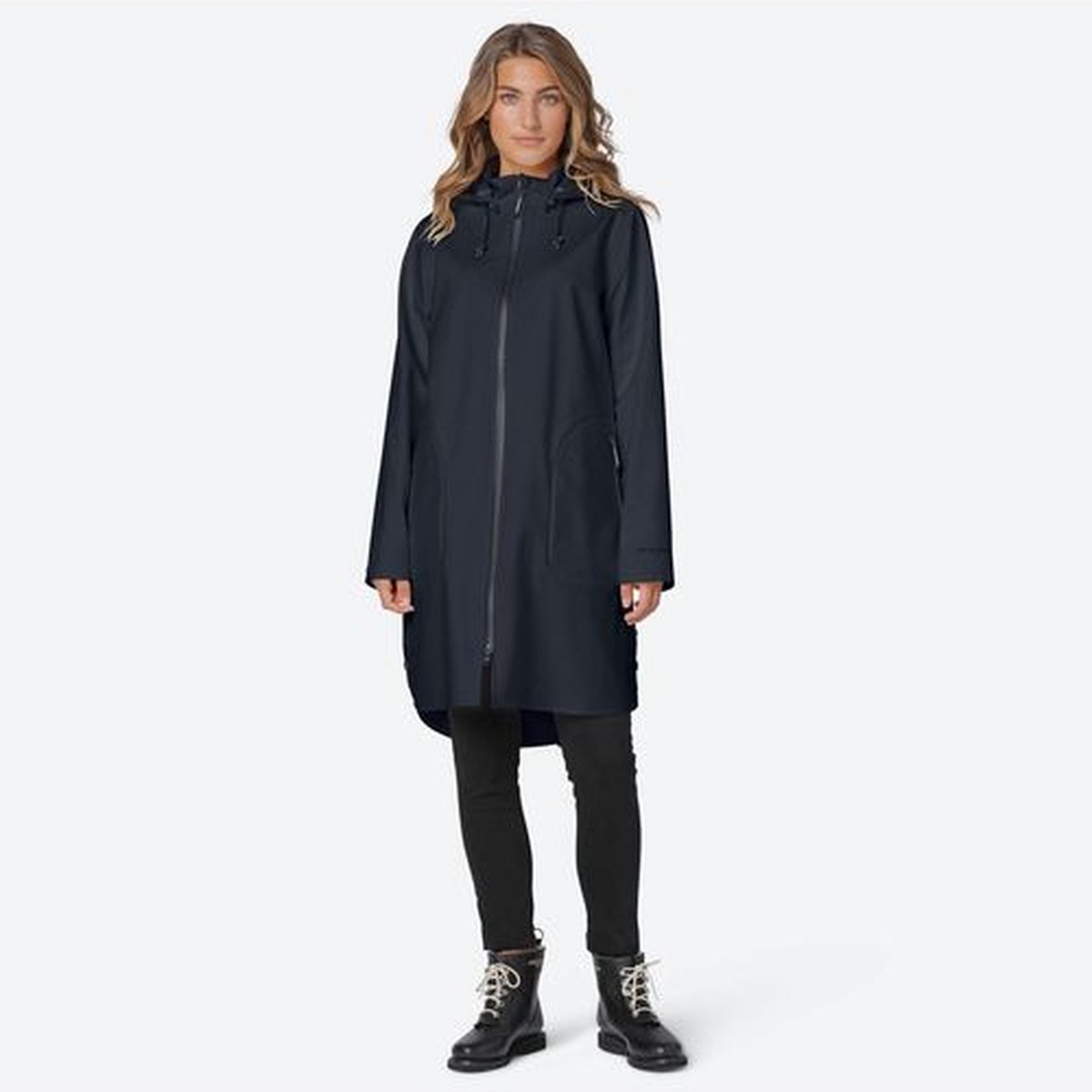 Regenjas Dames - Ilse Jacobsen Raincoat RAIN128 Dark Indigo - Maat 42 - Ilse Jacobsen