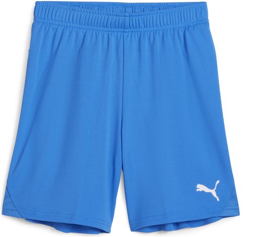 PUMA teamGOAL Shorts Jr Pantalon de sport unisexe - Blauw Electric Limonade-Puma Wit - Taille 164