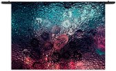 Velours Wandkleed Bubbles Art Rechthoek Horizontaal L (85 X 120 CM) - Wandkleden - Met roedes