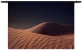 Velours Wandkleed De woestijn Rechthoek Horizontaal XXL (130 X 180 CM) - Wandkleden - Met roedes
