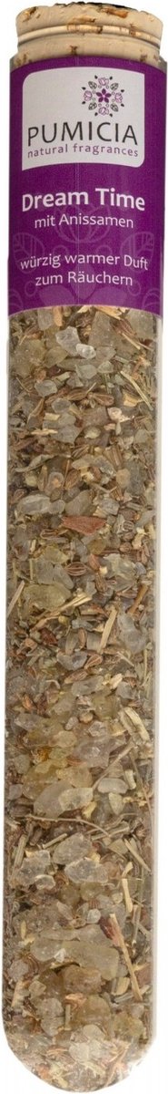 Wierookmix 'Dream Time' in glazen buis, Pumicia, 25 - 30 gram