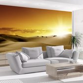 Fotobehangkoning - Behang - Vliesbehang - Fotobehang Woestijn - 100 x 70 cm