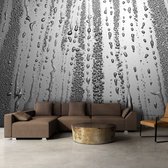 Fotobehangkoning - Behang - Vliesbehang - Fotobehang - Summer drizzle - Regendruppels - 300 x 210 cm