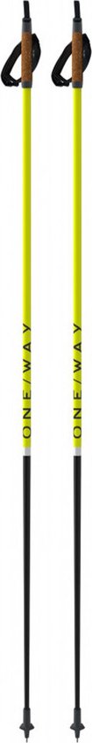 Fischer Skistokken OneWay GT18 Flame 125 cm All Mountain Alpin stokken aluminium