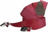 Pierre Mouton Monaco Bretel - Bretels - Volwassenen - Heren - Rood - 140cm - 3 brede clips - XL - XXL