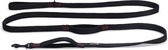 Beeztees Parinca Premium Hondenriem 3 meter - Hondenlijn - Met 3 handvaten - Nylon - Zwart - 300cmx25mm
