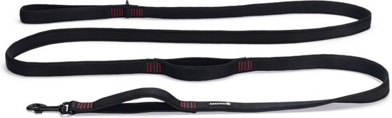 Beeztees Parinca Premium - Hondenriem - Nylon - Zwart - 300 cm x 25 mm