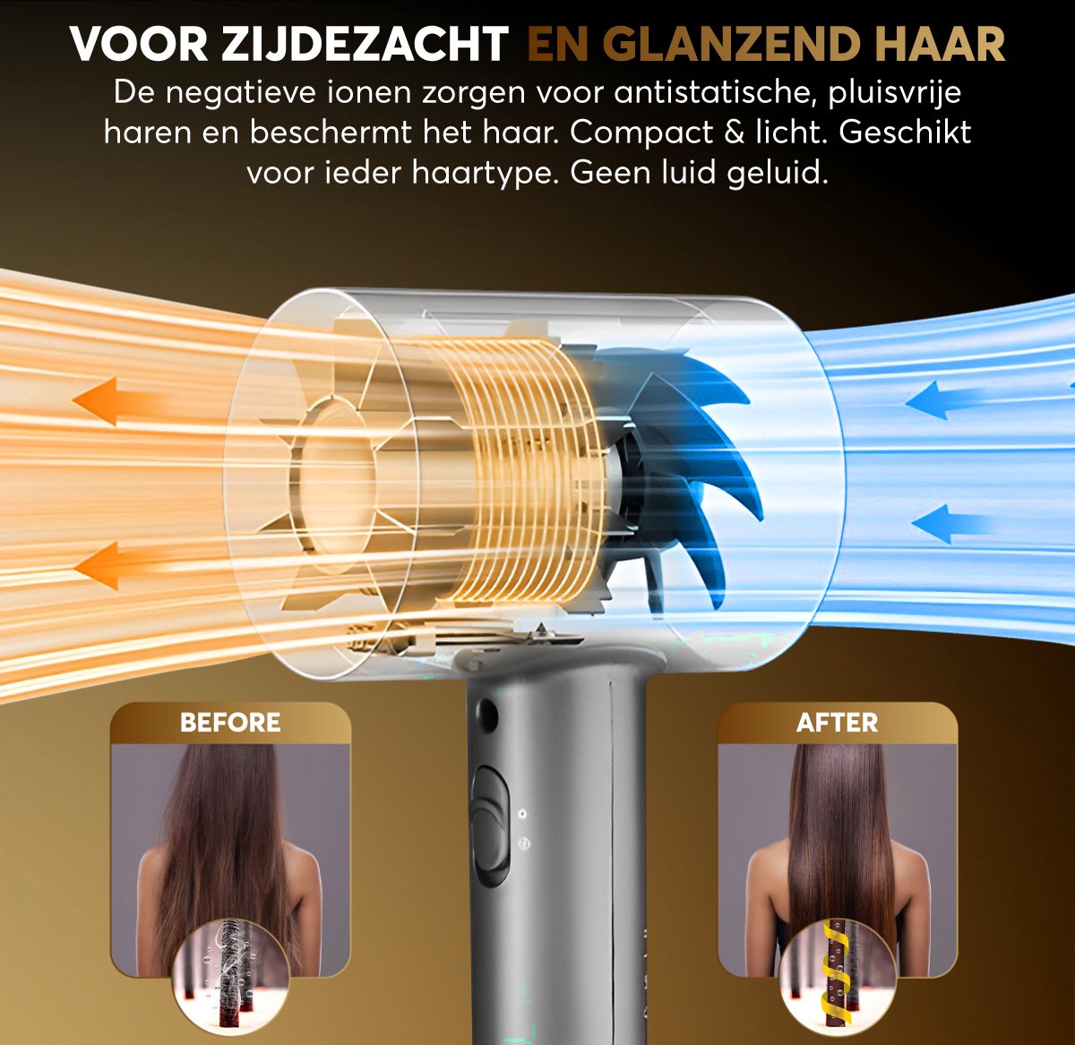 Rock&Rose Fohn met diffuser - 3 Standen - afbeelding 3