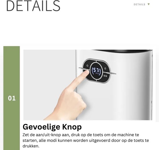 PUREBURG 3-Pack Vervangende HEPA-Filters Compatibel Met Afloia Luchtreiniger & Ontvochtiger Q10