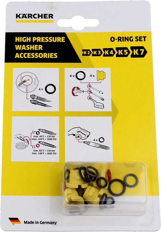 thumbnail image 2 of 2.640-729.0 O-Ring & Nozzle Seal Kit (20pcs) For Kärcher K2-K7 Pressure 2 of 9