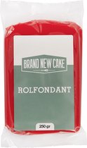 BrandNewCake® Rolfondant Rood 250gr - Taartversiering - Taartdecoraties