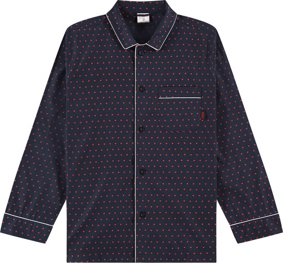 Pockies - Navy Luv Pyjama Shirt - Pyjama Shirts - Maat: XL