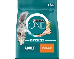 Purina ONE Adult - Kattenvoer Droogvoer - Kip & Volkoren Granen - 6 kg