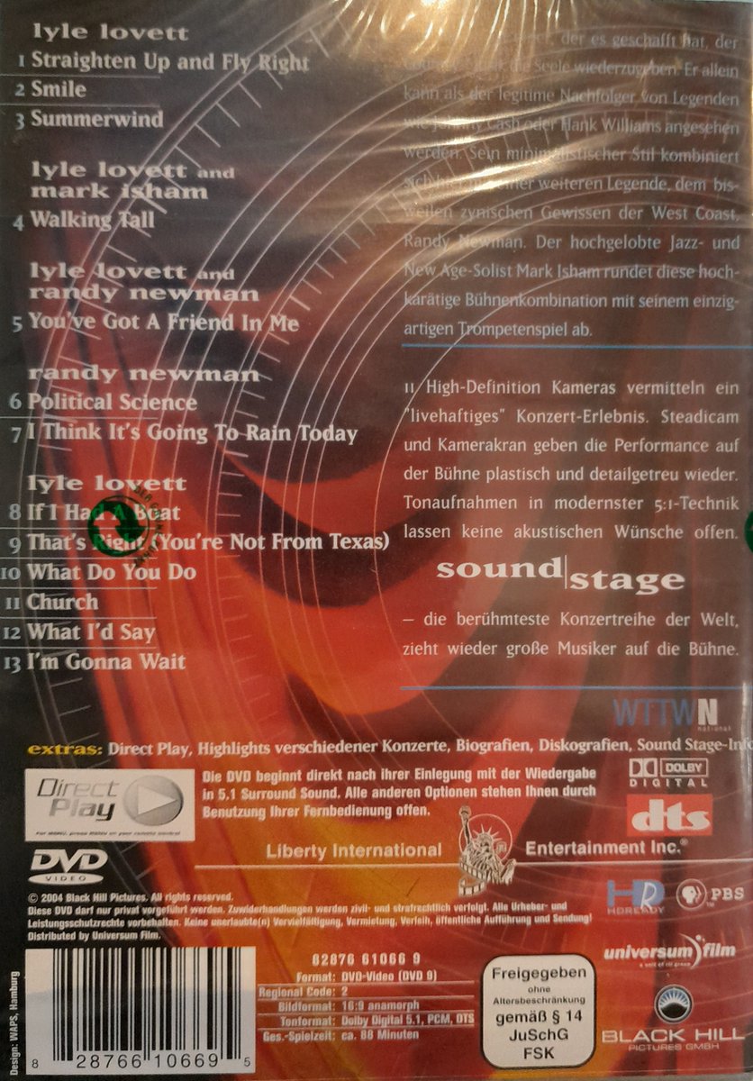 Soundstage: Lyle Lovett Live in Concert [DVD] Amazon.com