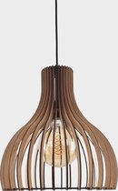 Olivios design hanglampen hanglamp hout Pera 35cm doorsnede 36cm hoog gemaakt van 3.6mm dik multiplex in Nederland ontworpen en gemaakt door Olivios design