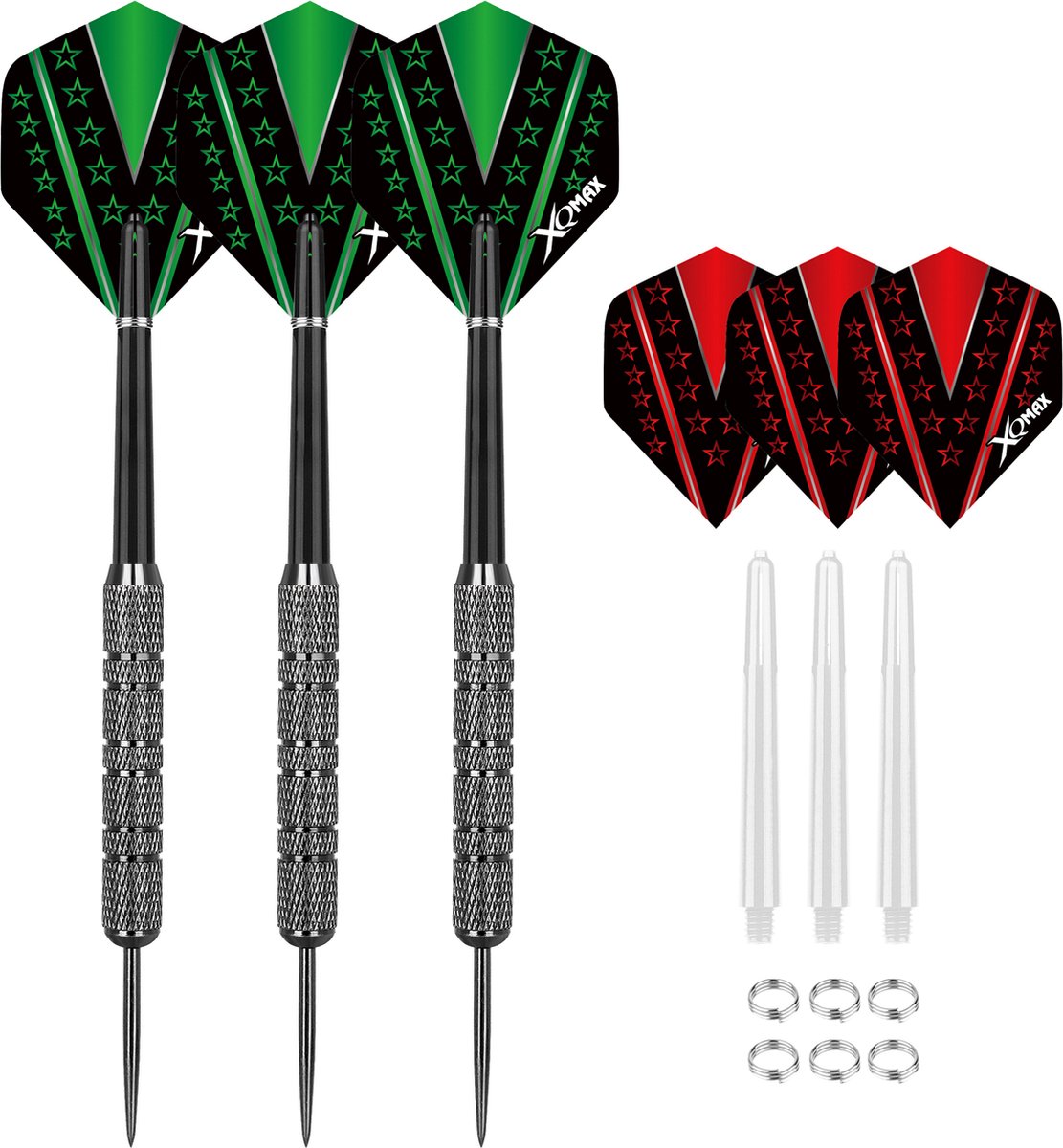 XQMax Darts - Set van 3 Dartpijlen - 21 pieces - 22 gram - Dart Flights - Dart Shafts