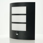 EGLO Rascino-E Wandlamp Buiten - Bewegingssensor - E27 - 26 cm - Zwart