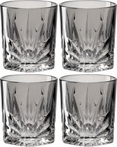 Whiskeyglas 330ml grijs CAPRI - set van 4