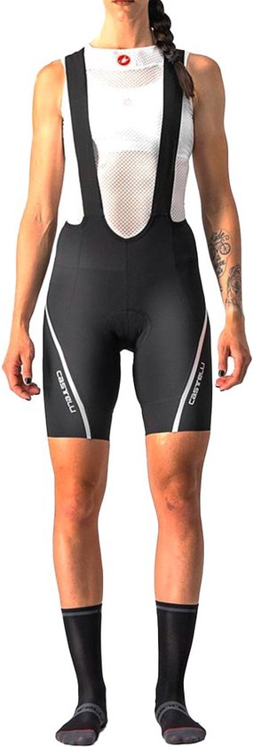 Foto: Castelli velocissima 3 korte fietsbroek black silver vrouwen maat s