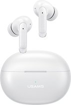 Usams - XD19 - Draadloze In Ear Bluetooth oordopje met ENC Noise concellation en Hifi geluids kwaliteit - Draadloze oortje Bluetooth - Sport oordopjes - bluetooth oordopjes - draadloze oordopjes - oortjes draadloos - in-ear oordopjes - wit