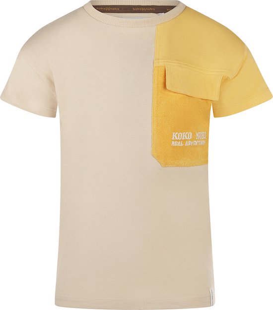 Koko Noko R-boys 3 Jongens T-shirt - Off white - Maat 80