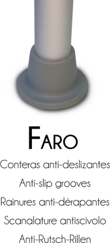 Mobiclinic Faro - Douchekruk - In hoogte verstelbaar - Verstelbaar douchekrukje - Antislip doppen - Wit - Lichtgewicht - mobiclinic
