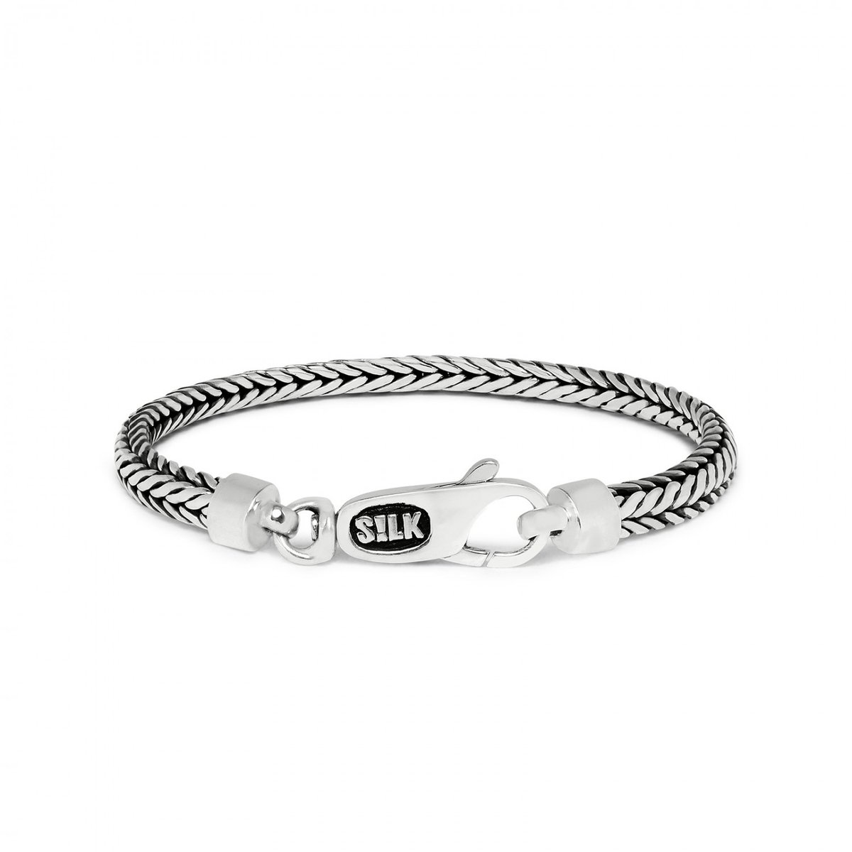 SILK Jewellery - Zilveren Armband - Zipp - 333.23 - Maat 23,0