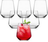 Set de 6 verres à eau pour cocktails et mocktails Set de Verres "long drinks" Gin & Whisky 425 ml