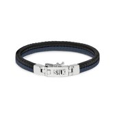 SILK Jewellery - Zwarte Armband - Chevron - 275BBU.22 - Maat 22,0