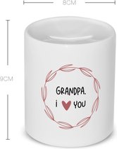 Akyol - grandpa i love you Spaarpot - Opa - de liefste opa - verjaardagscadeau - verjaardag - cadeau - cadeautje voor opa - opa artikelen - kado - geschenk - gift - 350 ML inhoud