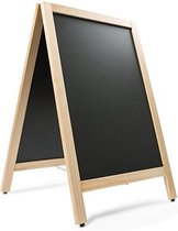 Krijtstoepbord Maple 55 x 85 cm dennenhouten omlijsting - dubbelzijdig reclamebord