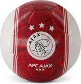 Ajax-minibal wit/rood lijnen