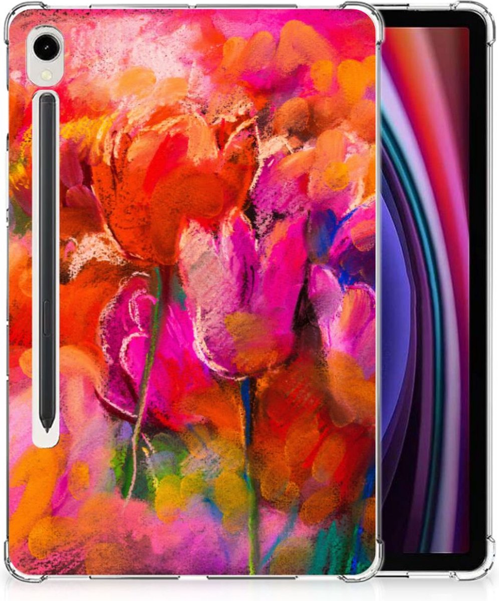 Tablethoes Samsung Galaxy Tab S9 Tulips