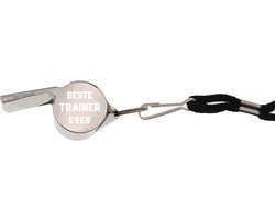 Fluit Met Gravering - Zilver - Beste Trainer Ever