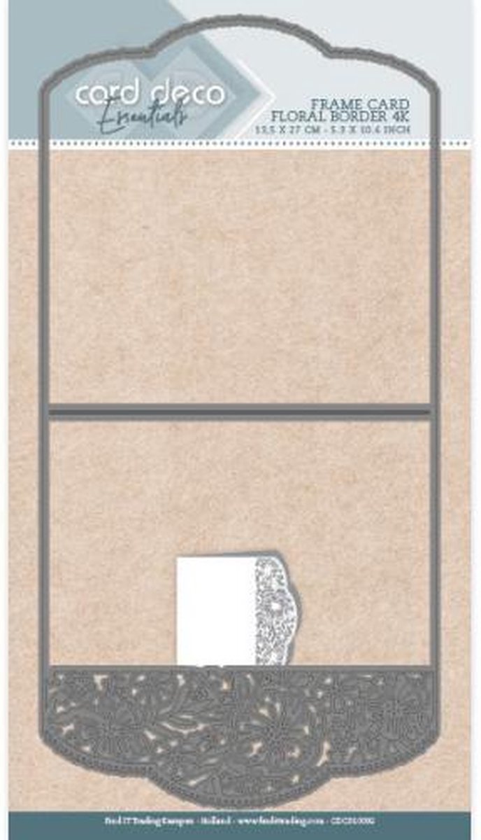 Card Deco Essentials Frame Dies - Floral Border - 4K