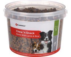 Hondensnack – koekjes met lam & rijst – hondensnacks – honden snacks – hondensnoepjes – zonder toegevoegde suikers – 1,8kg bewaaremmer