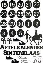 Stijlie kids Raamsticker aftelkalender Sinterklaas