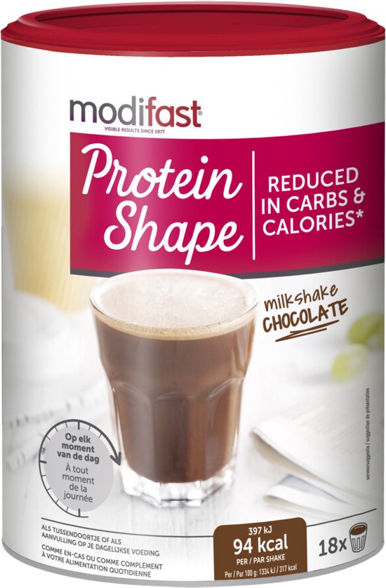 3x Modifast Protein Shape Milkshake Chocolade 540 gr