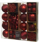 Decoriss - Kerstballen - 50 stuks (Rood)