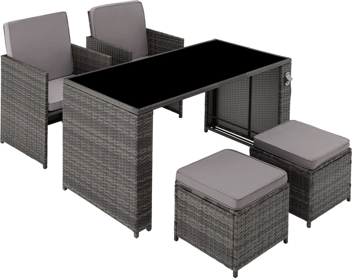 tectake tectake Wicker Loungeset - afbeelding 4