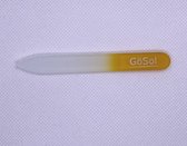 Nagelvijl|Glasvijl | merk Gösol | geschikt voor broze nagels | mini | kleur geel