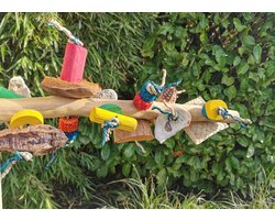 SINGLE PERCH WITH TOY - M - Java zitstok voor middel grote papegaaien