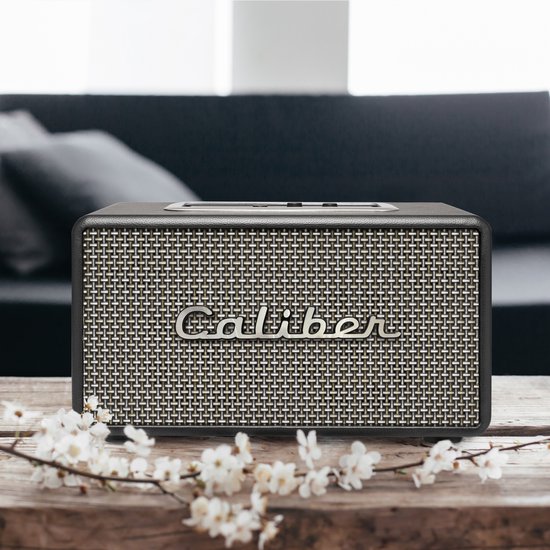Caliber Retro Speaker - Vintage Speaker - 200 Watt Vermogen - Bluetooth - TWS - Bass en Treble regelbaar (HFG411BT) - Caliber