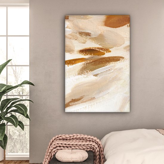 Peinture - Peinture - Beige - 90x140 cm - Décoration murale