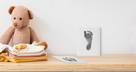 Happy Hands - Inkless Pads - Hand/voet afdruk ZONDER inkt aan te raken - Geen rommel - 3 prints - inclusief 3 kaarten — afbeelding 5